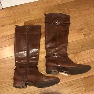 Tory Burch Brown Leather Boots